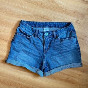 Denim Stretch Shorts